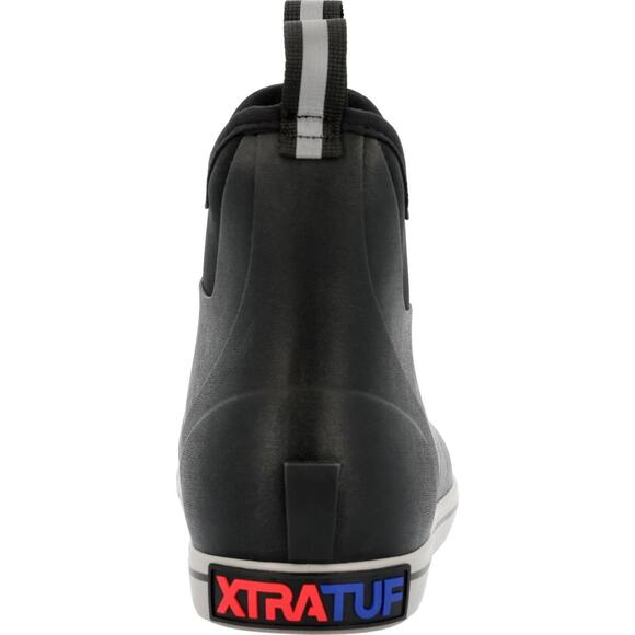 Xtratuf Mens Fleece Lined Ankle Deck Boot Waterproof Black Size 13 Pull On Boot - Picture 3 of 6